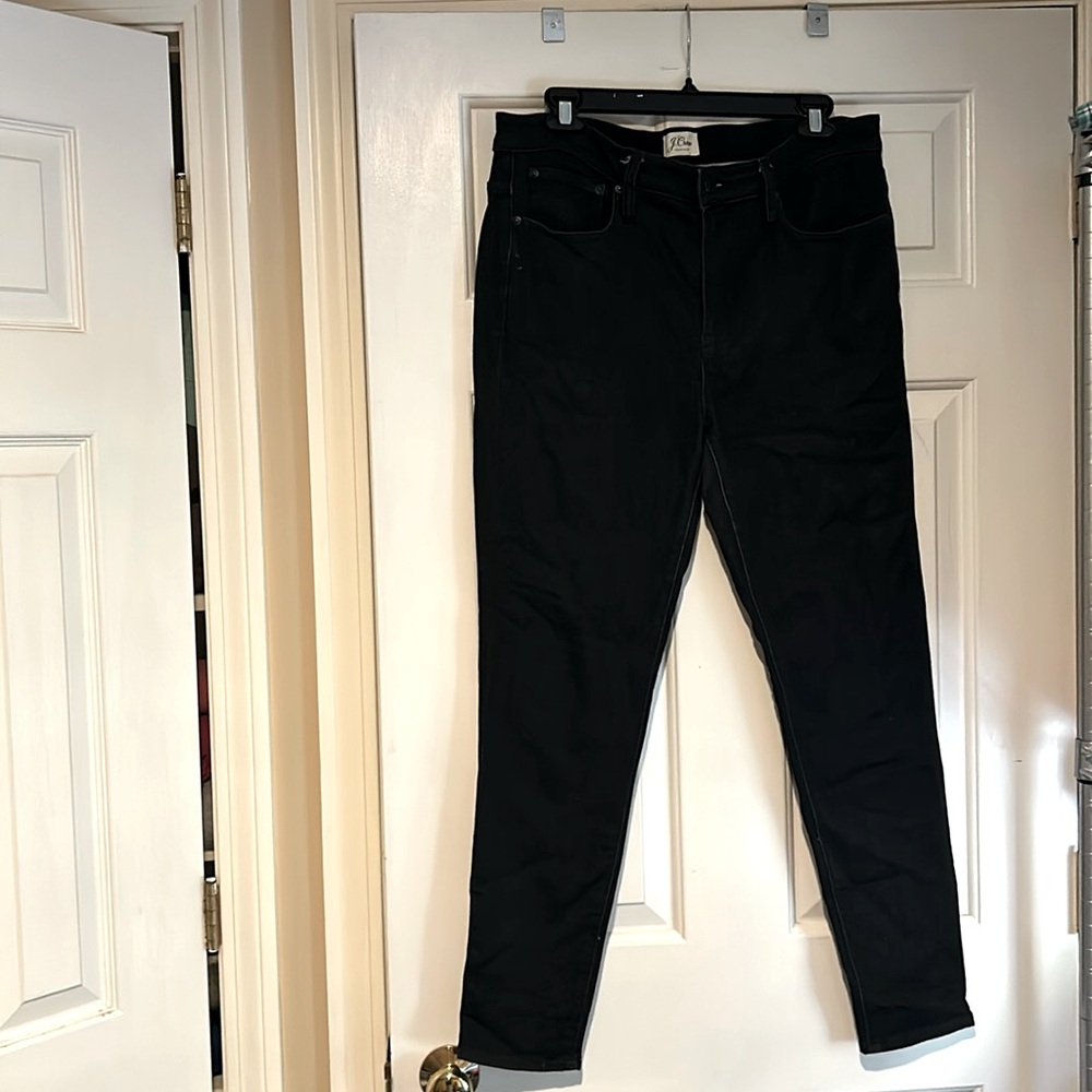 J.Crew Black toothpick jeans sz 31